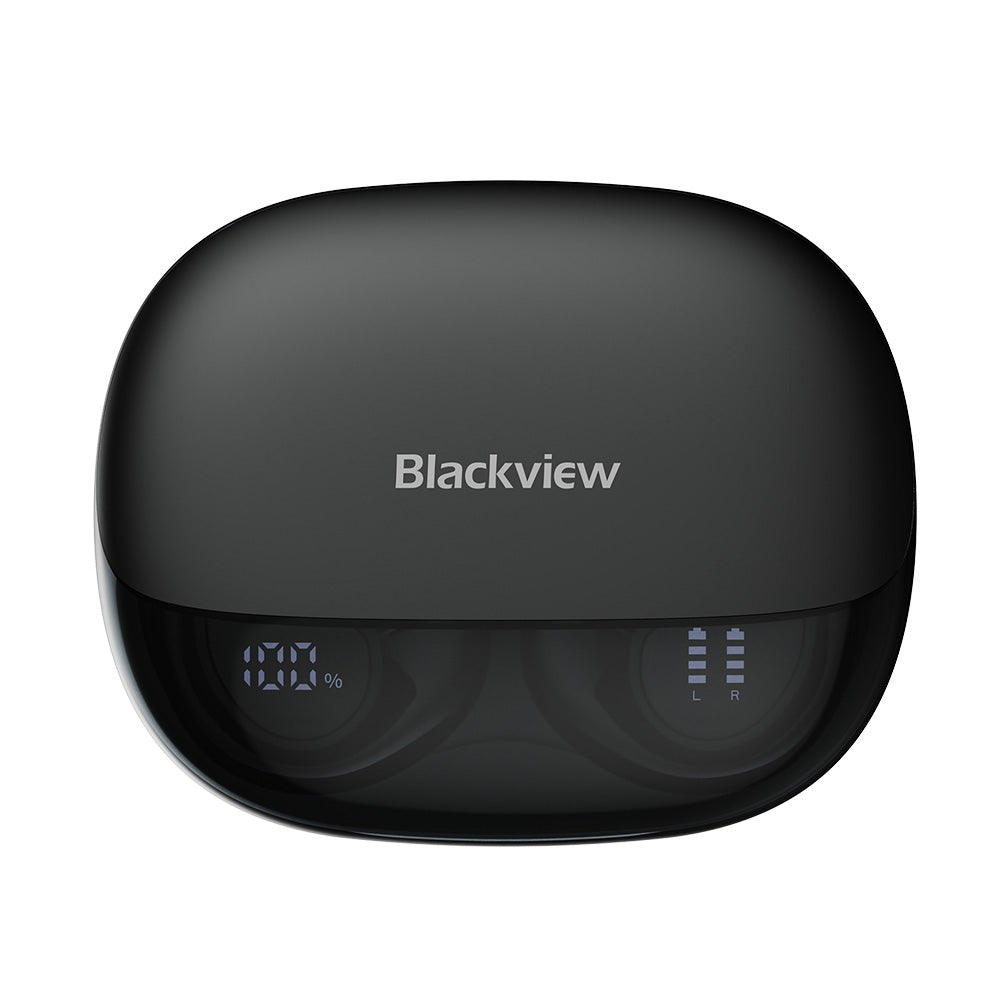Blackview AirBuds 300 – IPX5 wasserdichte Open-Ear OWS-Kopfhörer mit Bluetooth 6.0, smarter digitaler Akkustandsanzeige, ENC-Rauschunterdrückung und Mikrofon
