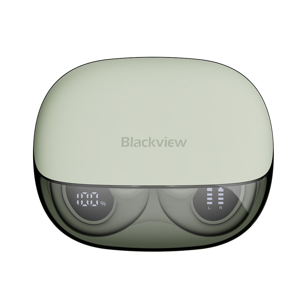 Blackview AirBuds 300 – IPX5 wasserdichte Open-Ear OWS-Kopfhörer mit Bluetooth 6.0, smarter digitaler Akkustandsanzeige, ENC-Rauschunterdrückung und Mikrofon