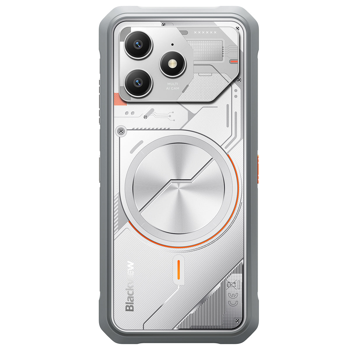 Blackview FORT 100 – Ultradünnes Outdoor-Smartphone 4G 6,56", MediaTek Helio G81 Octa-Core, 8+128 GB, 5000 mAh Akku, Dual-Kamera 16+13 MP