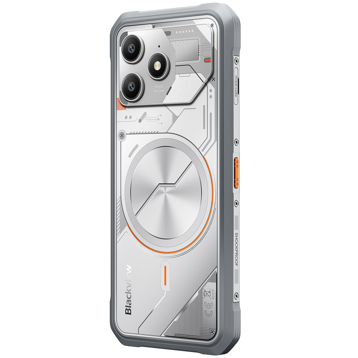 Blackview FORT 100 – Ultradünnes Outdoor-Smartphone 4G 6,56", MediaTek Helio G81 Octa-Core, 8+128 GB, 5000 mAh Akku, Dual-Kamera 16+13 MP