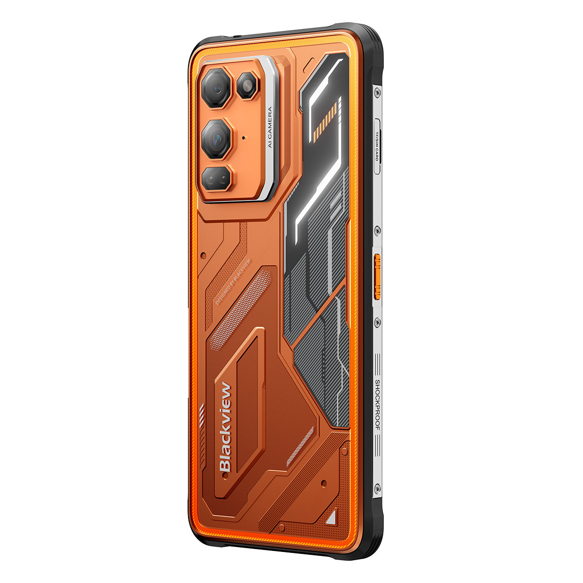 Blackview FORT 200 – Robustes 4G-Smartphone mit kabellosem Laden – 6,78"-Display, Helio G100, 5000-mAh-Akku, 108-MP-Dualkamera mit Nachtsicht