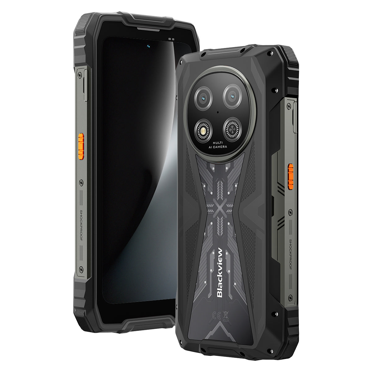 Blackview ROCK 2 - 5G Rugged Smartphone 15000 mAh – 6,67" 120Hz UNISOC T8100 AI Kamera IP68/IP69K