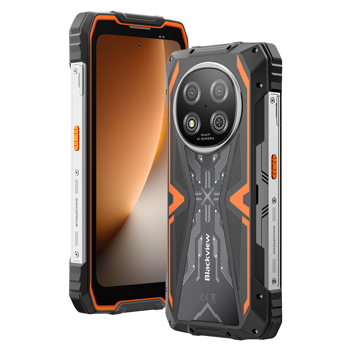Blackview ROCK 2 - 5G Rugged Smartphone 15000 mAh – 6,67" 120Hz UNISOC T8100 AI Kamera IP68/IP69K