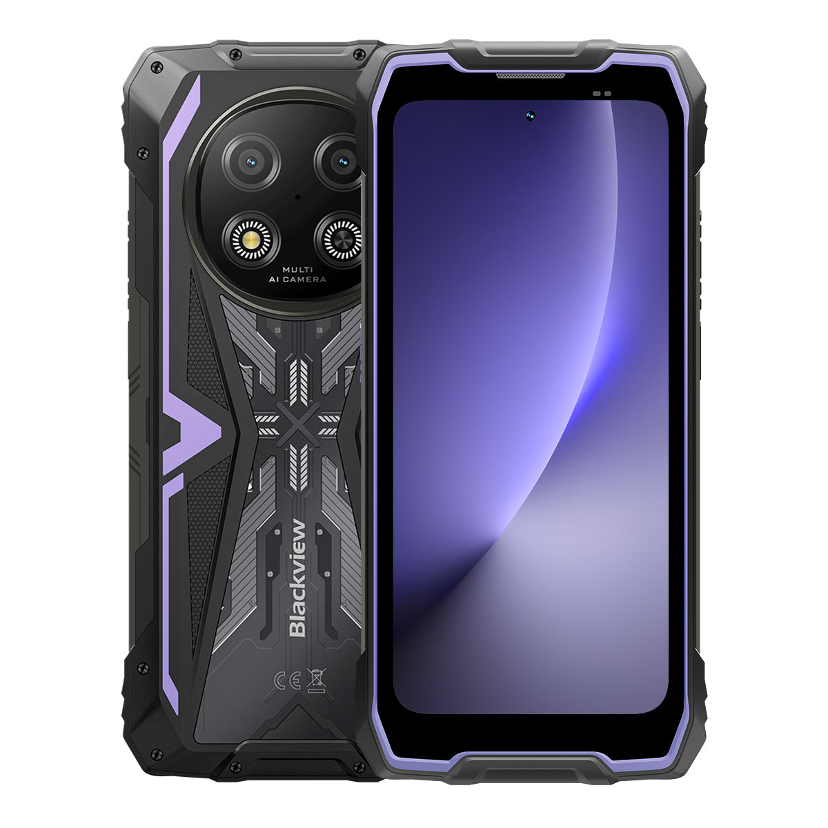 Blackview ROCK 2 - 5G Rugged Smartphone 15000 mAh – 6,67" 120Hz UNISOC T8100 AI Kamera IP68/IP69K