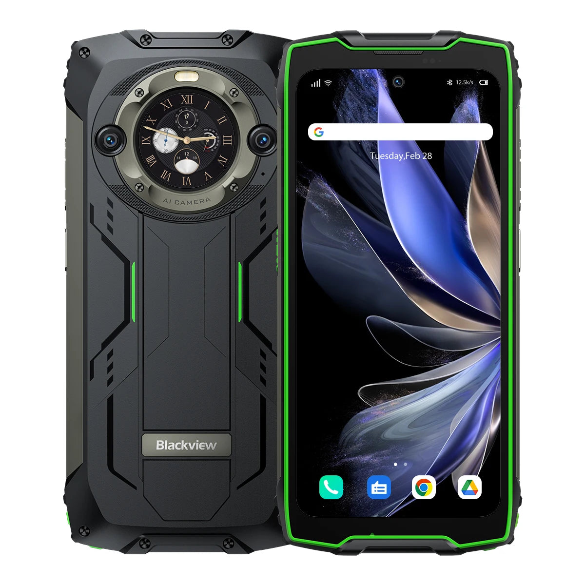 Blackview BV9300 PRO - - 15080mAh 4G Robuster Smartphone, 8/12GB+256GB, 6,7-Zoll-Hauptdisplay & 1,3-Zoll-rundes Sekundärdisplay,100LM Taschenlampe