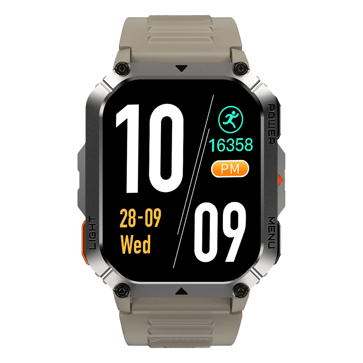 Blackview W70 Pro - Smartwatch Outdoor 2,01 Zoll mit LED-Taschenlampe – Militär Fitness Tracker 900 mAh IP68 Wasserdicht