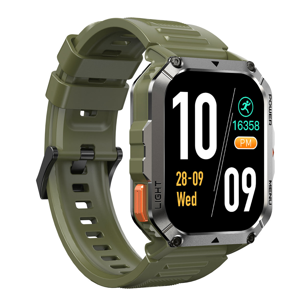 Blackview W70 Pro - Smartwatch Outdoor 2,01 Zoll mit LED-Taschenlampe – Militär Fitness Tracker 900 mAh IP68 Wasserdicht