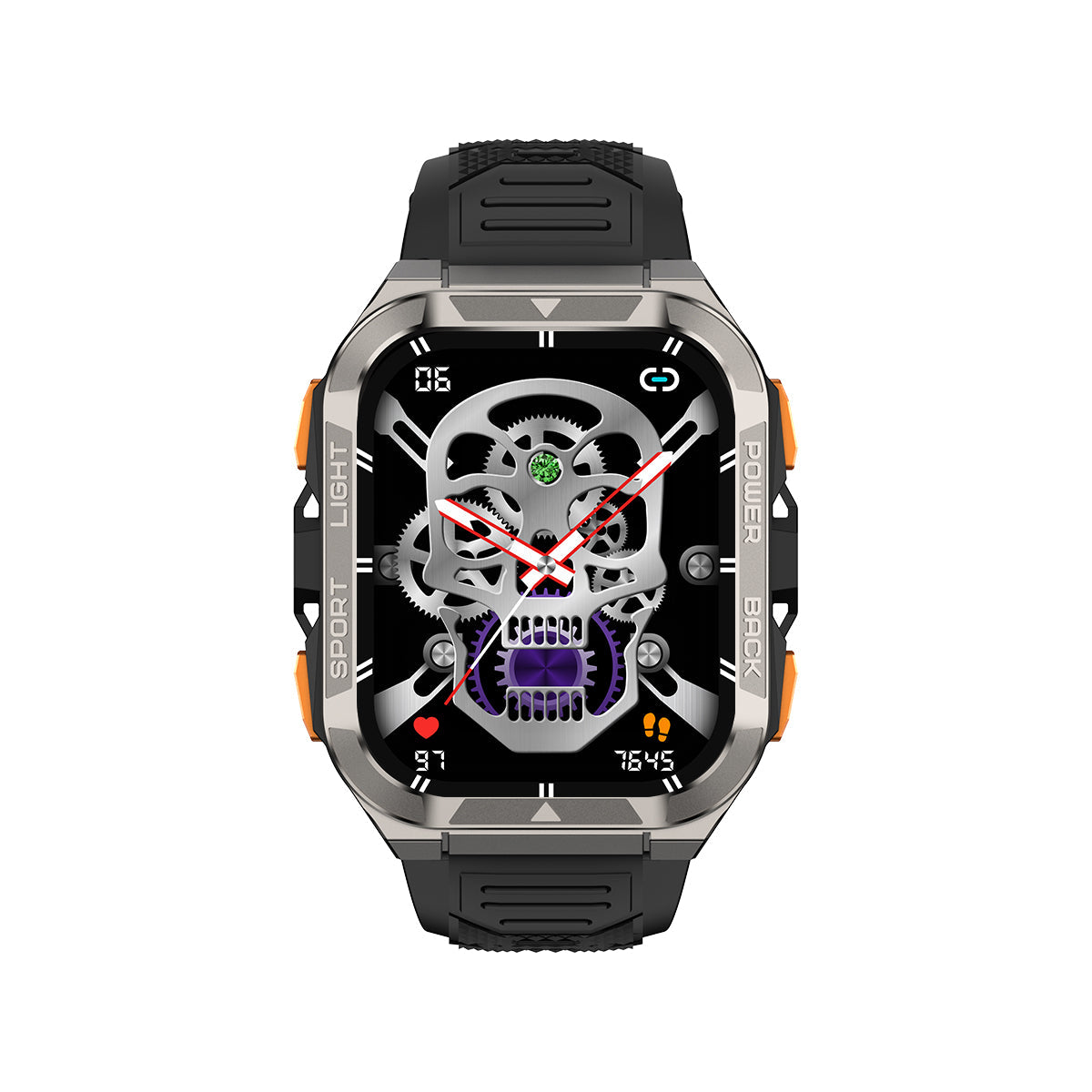 Blackview W80 Pro - Smartwatch GPS Outdoor 1,91 Zoll mit LED-Taschenlampe – 900 mAh Akku Militär Fitness Tracker IP68 Wasserdicht