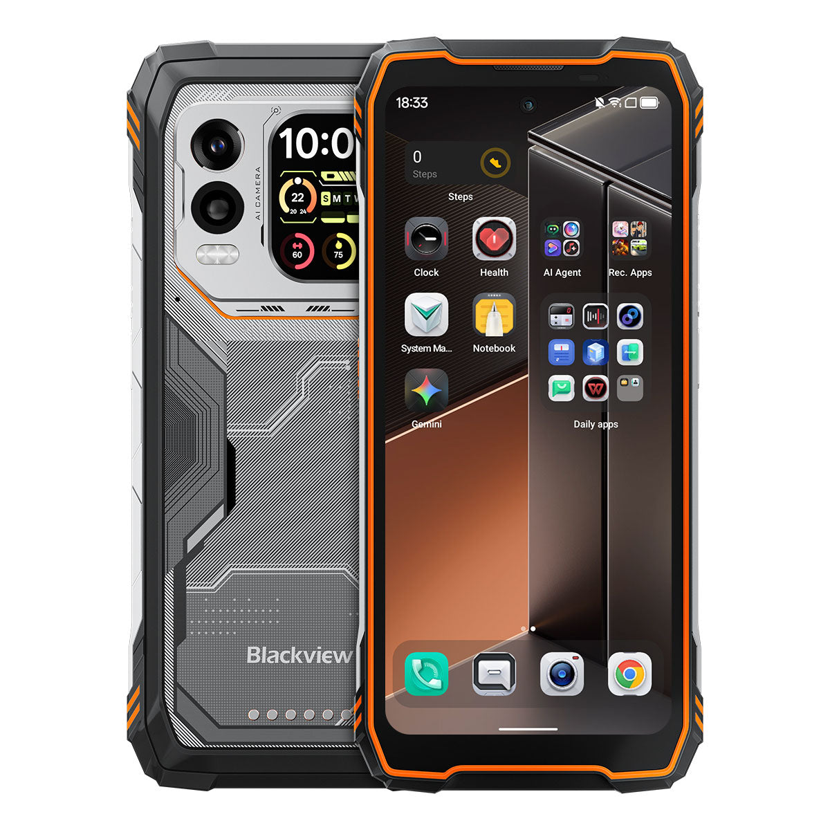 Blackview XPLORE 1 Pro - 5G Rugged Smartphone Thermalkamera – 6,78" 120Hz + 2,01" Zweitdisplay 20000 mAh 170LM Taschenlampe IP69K