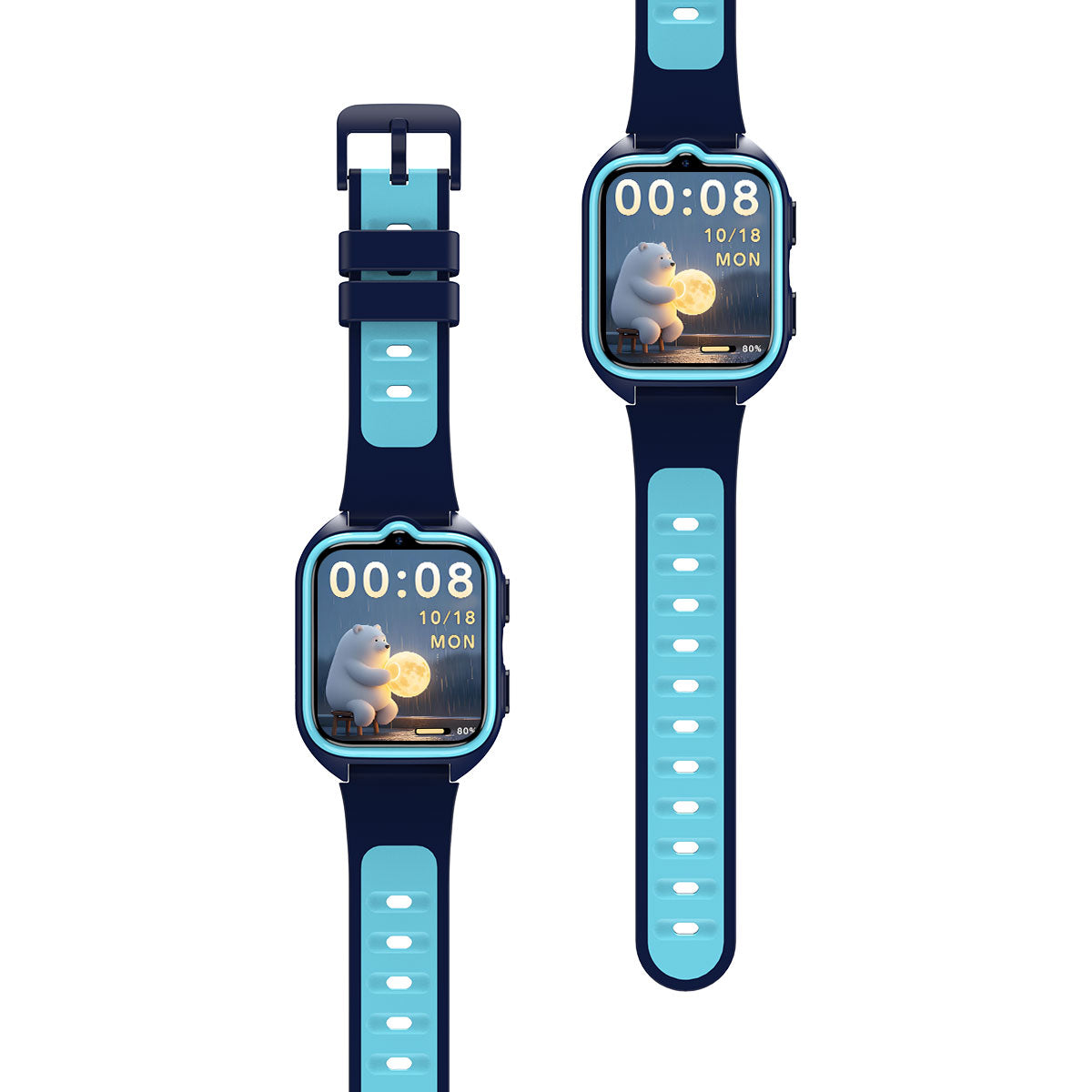 Blackview Z30 - Kinder Smartwatch 1,75 Zoll mit LED-Taschenlampe GPS 4G – Videoanruf WiFi LBS IA-Ortung SOS Schulmodus