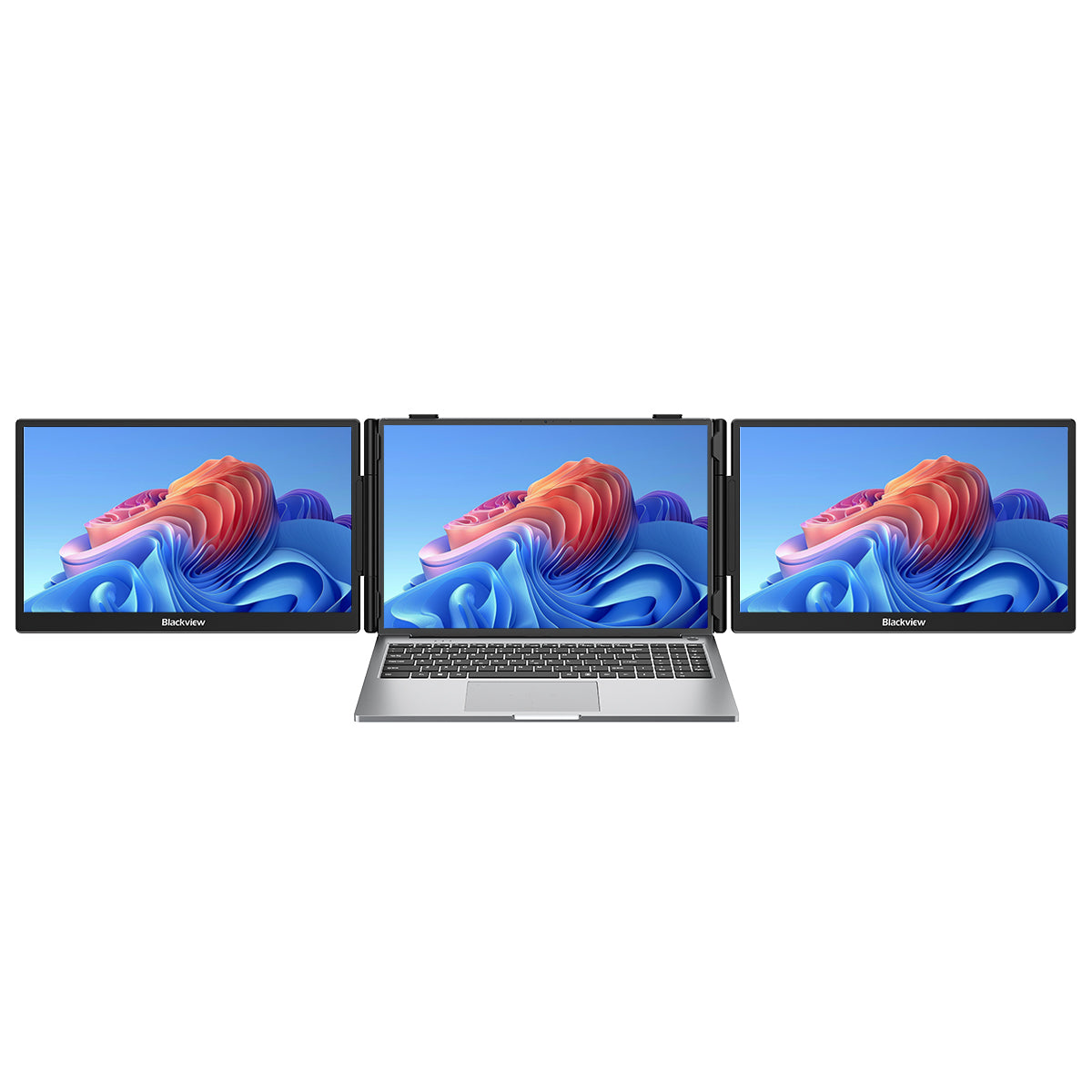 Blackview DCM5 – Doppelbildschirm 14 Zoll für Laptop – Bildschirmerweiterung fürs Büro mit Lautsprechern