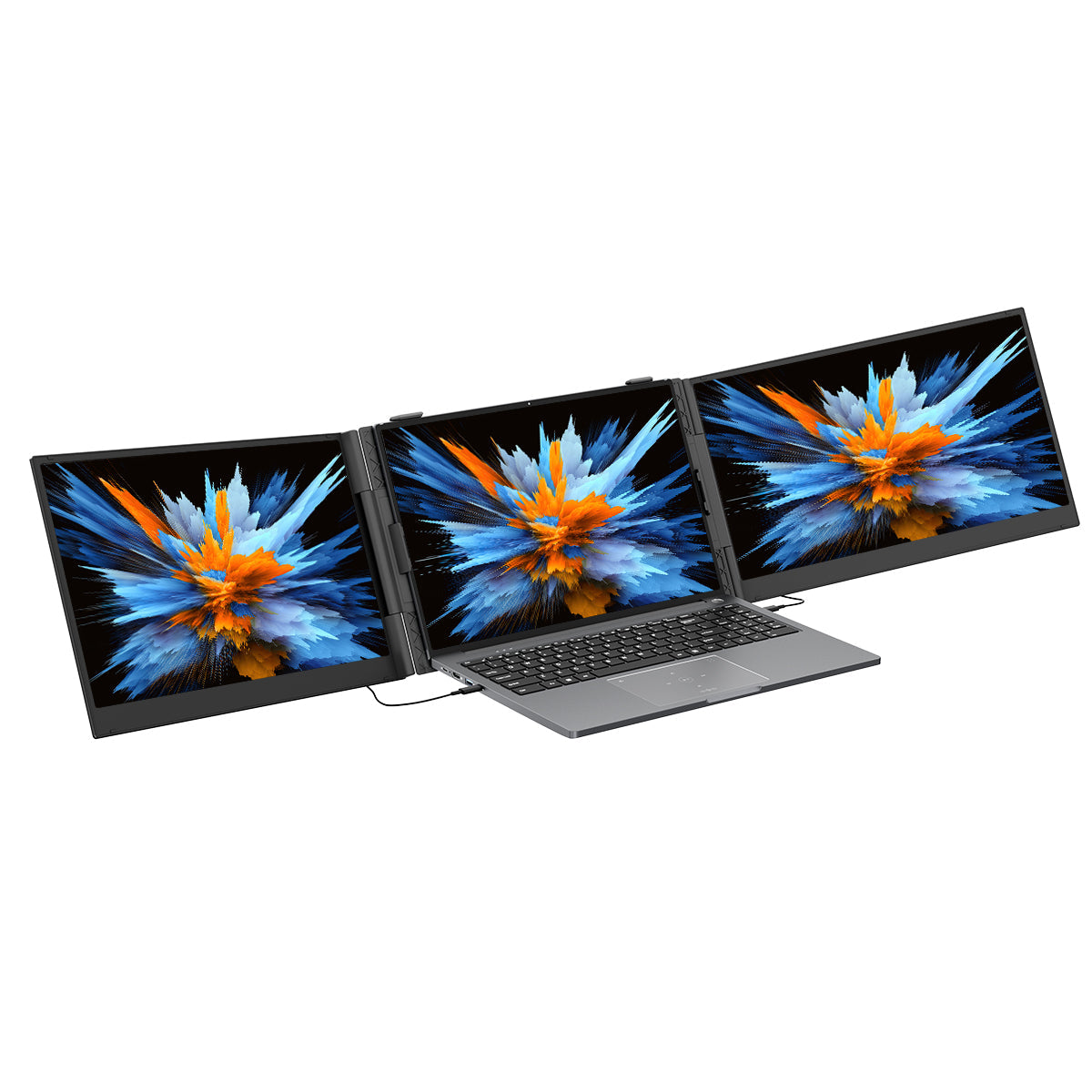 Blackview DCM6 - Tragbarer Dual-Monitor Bildschirmerweiterung 14 Zoll für Laptop mit Lautsprecher