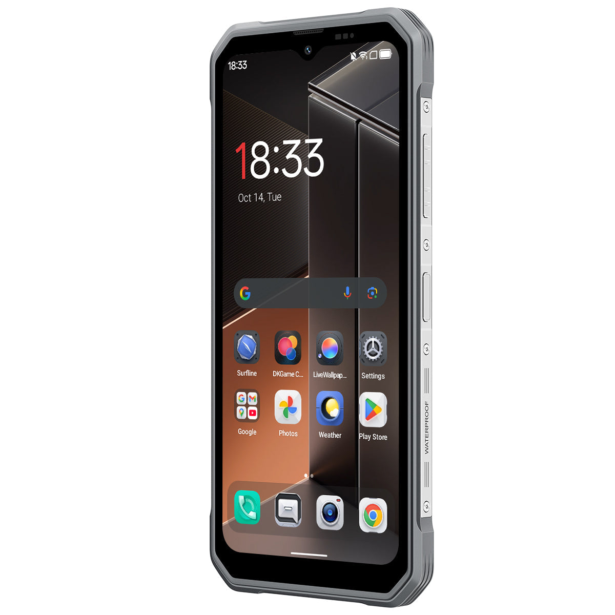 Blackview FORT 100 – Ultradünnes Outdoor-Smartphone 4G 6,56", MediaTek Helio G81 Octa-Core, 8+128 GB, 5000 mAh Akku, Dual-Kamera 16+13 MP