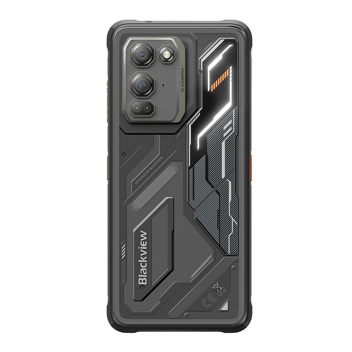 Blackview FORT 200 – Robustes 4G-Smartphone mit kabellosem Laden – 6,78"-Display, Helio G100, 5000-mAh-Akku, 108-MP-Dualkamera mit Nachtsicht