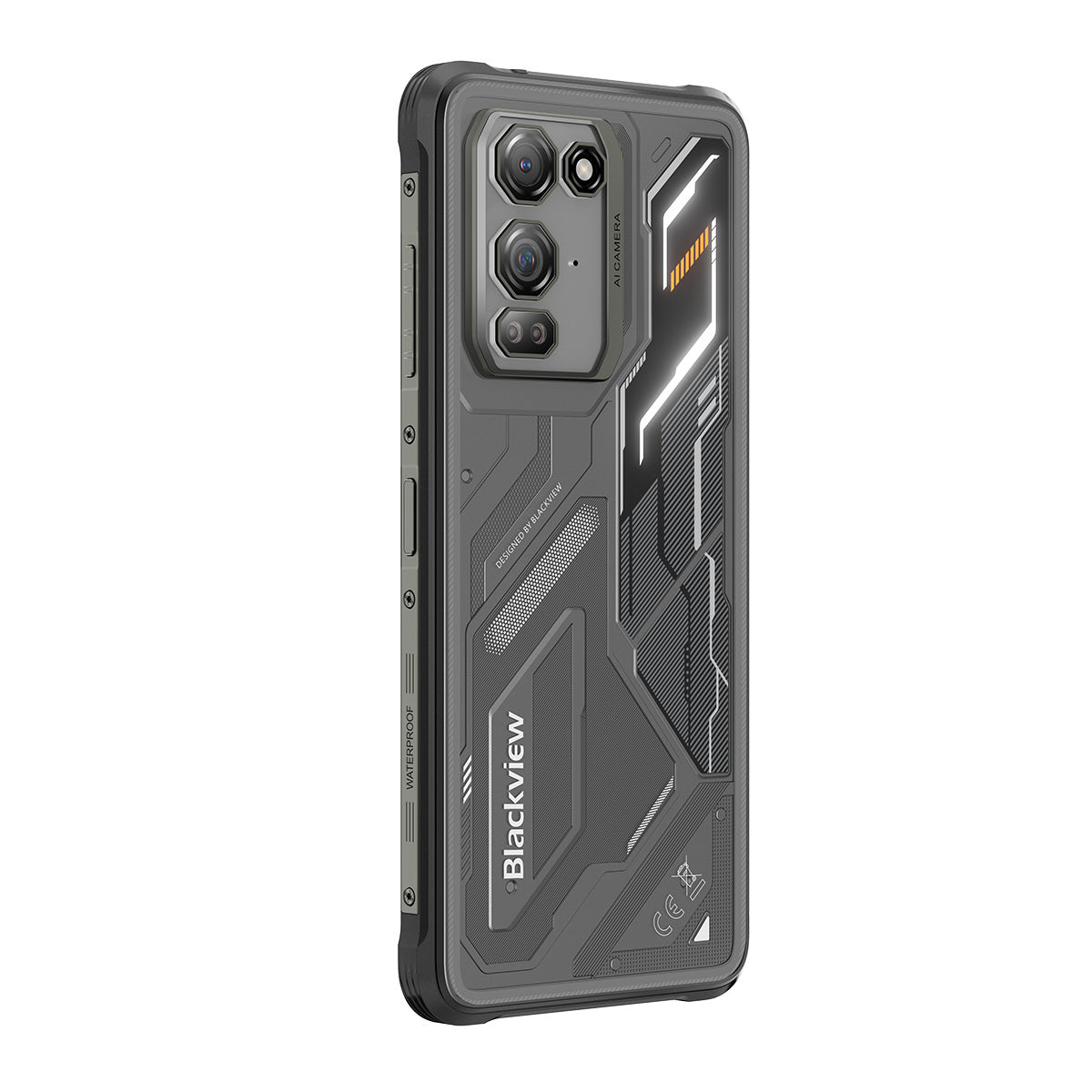 Blackview FORT 200 – Robustes 4G-Smartphone mit kabellosem Laden – 6,78"-Display, Helio G100, 5000-mAh-Akku, 108-MP-Dualkamera mit Nachtsicht