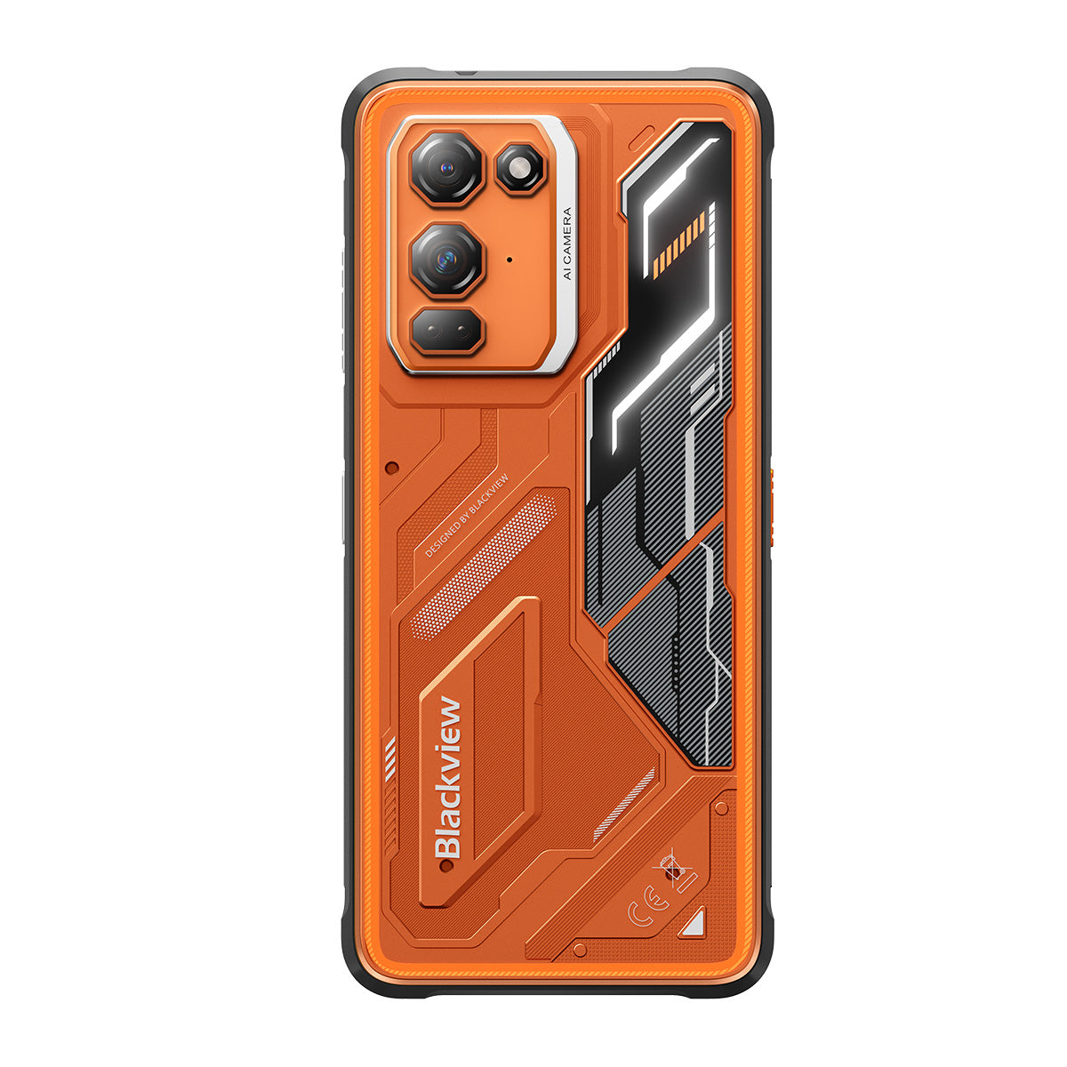 Blackview FORT 200 – Robustes 4G-Smartphone mit kabellosem Laden – 6,78"-Display, Helio G100, 5000-mAh-Akku, 108-MP-Dualkamera mit Nachtsicht
