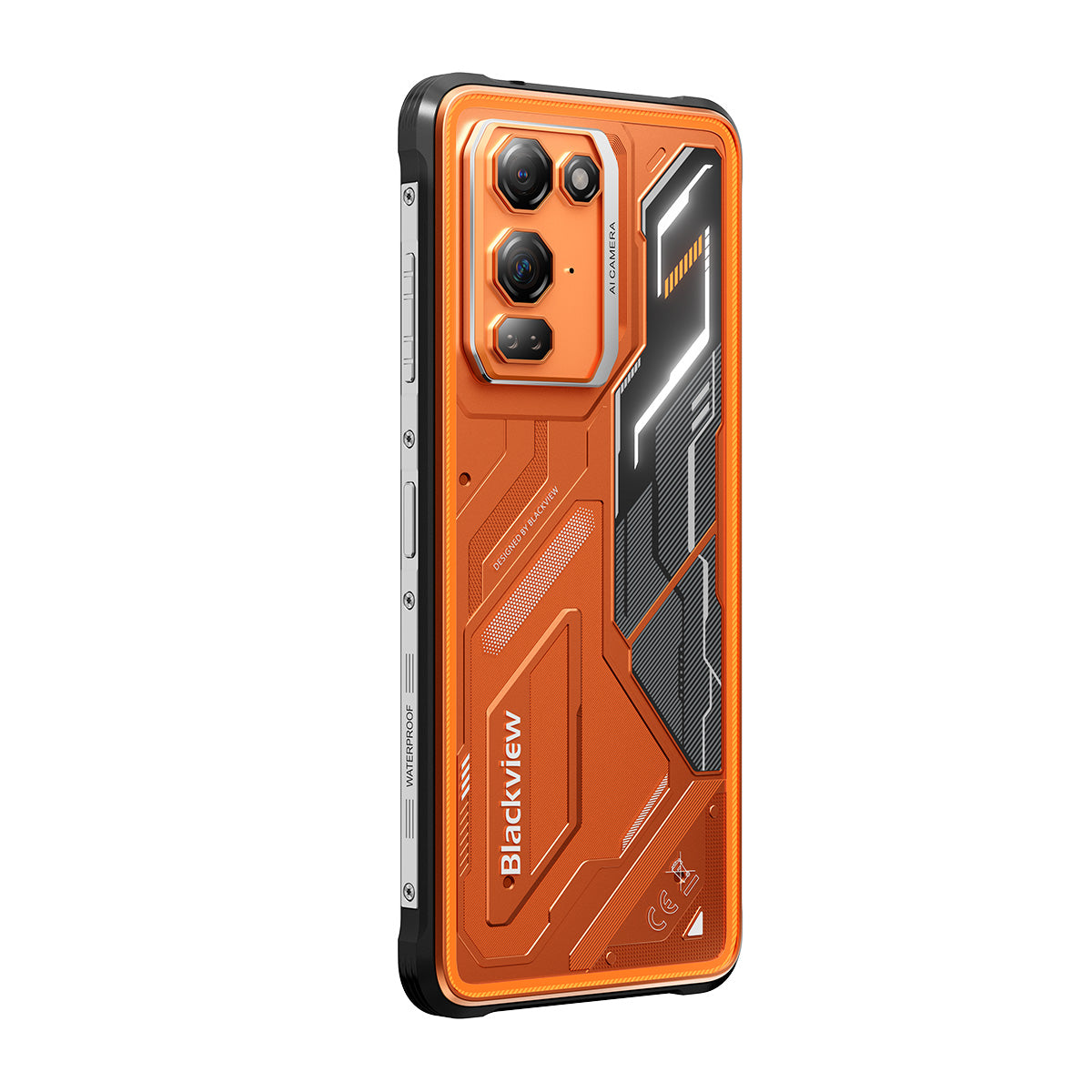 Blackview FORT 200 – Robustes 4G-Smartphone mit kabellosem Laden – 6,78"-Display, Helio G100, 5000-mAh-Akku, 108-MP-Dualkamera mit Nachtsicht