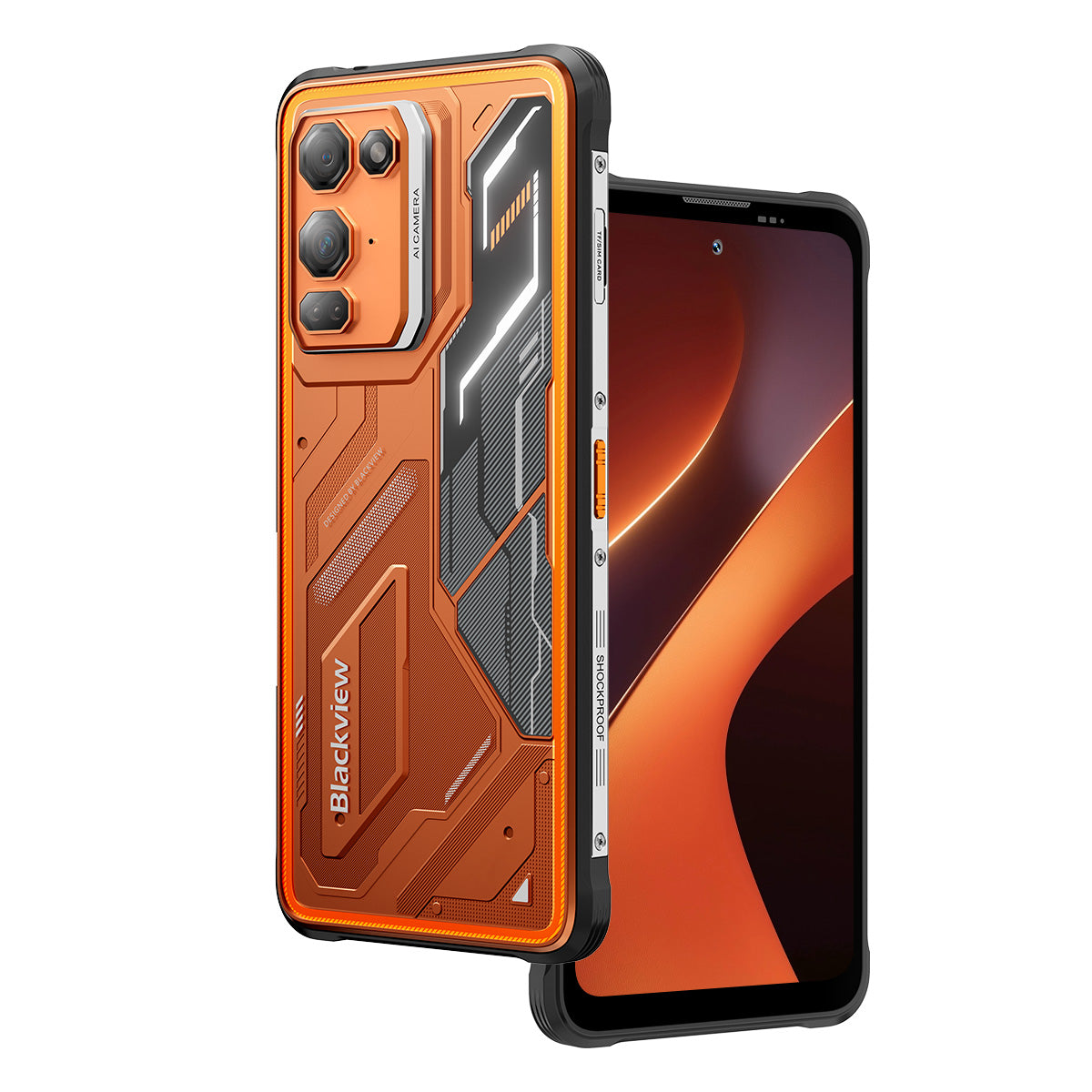Blackview FORT 200 – Robustes 4G-Smartphone mit kabellosem Laden – 6,78"-Display, Helio G100, 5000-mAh-Akku, 108-MP-Dualkamera mit Nachtsicht