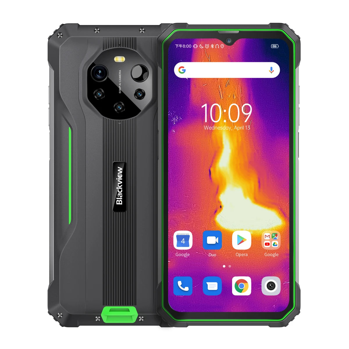 Blackview BL8800 Pro - Outdoor Handy 5G Mit Wärmebildkamera 6.58'' FHD+, 8+128GB, 8380mAh/33W, 50+16MP Kamera