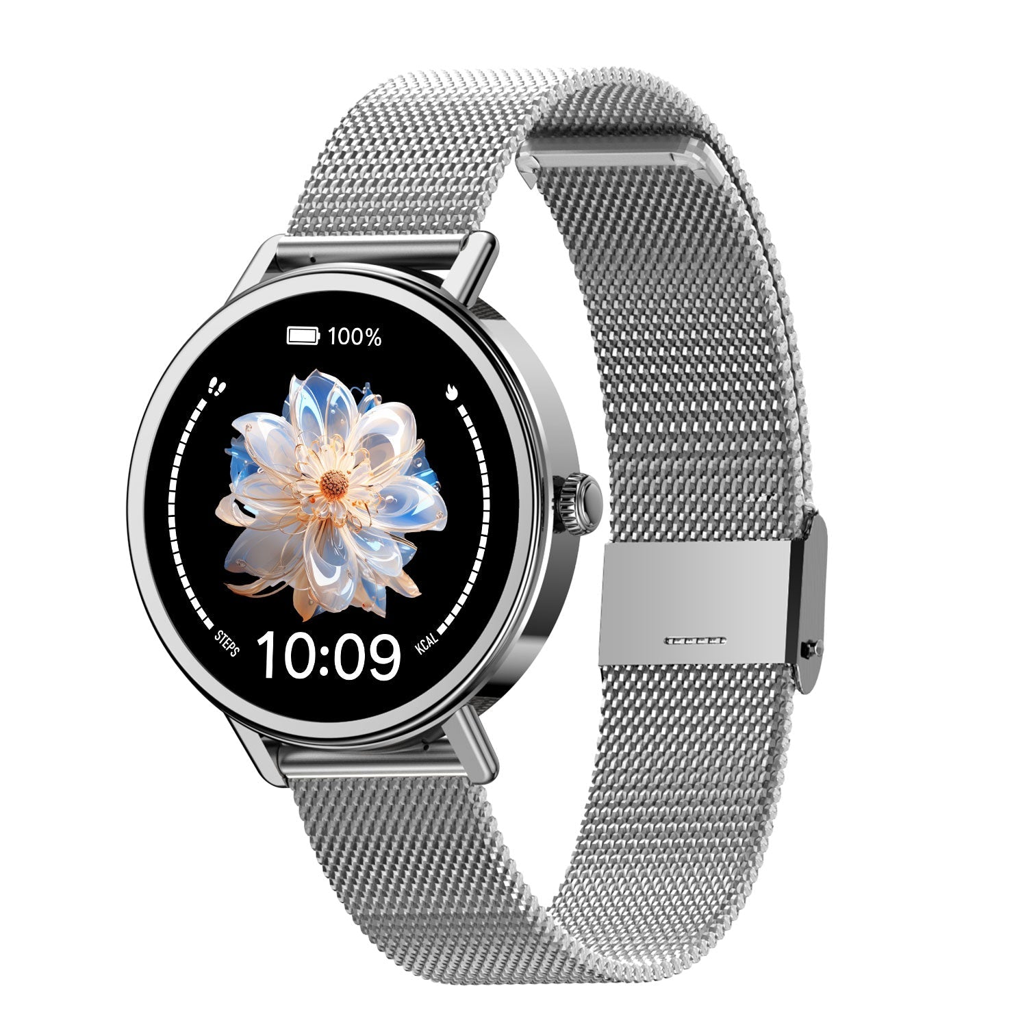 Blackview X30 Damen-Smartwatch – Runde Uhr mit Milanaise-Armband