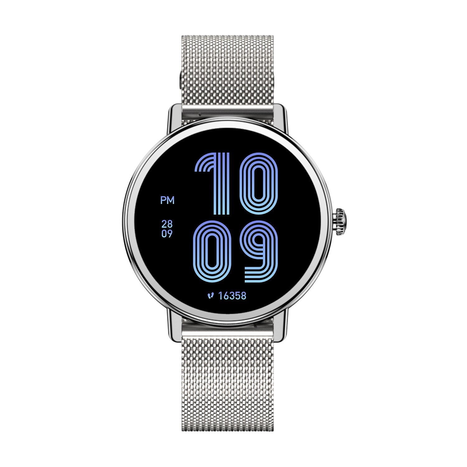 Blackview X30 Damen-Smartwatch – Runde Uhr mit Milanaise-Armband